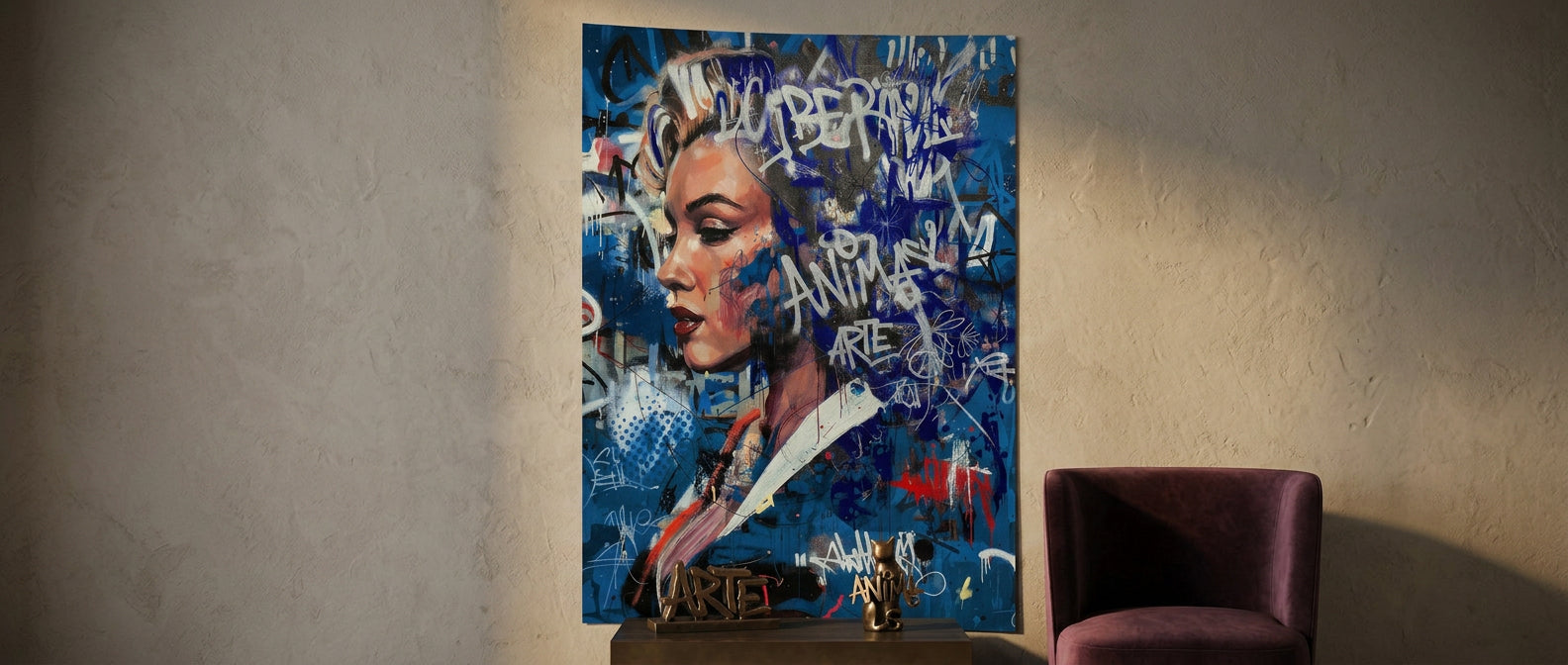 DOTCOMCANVAS Merlin Graffiti Poster Banner