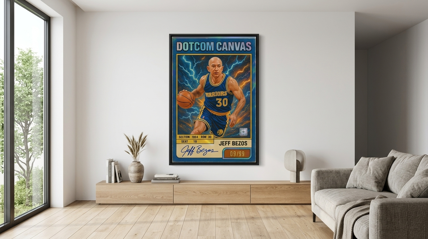 3461 Jeff Bezos canvas banner