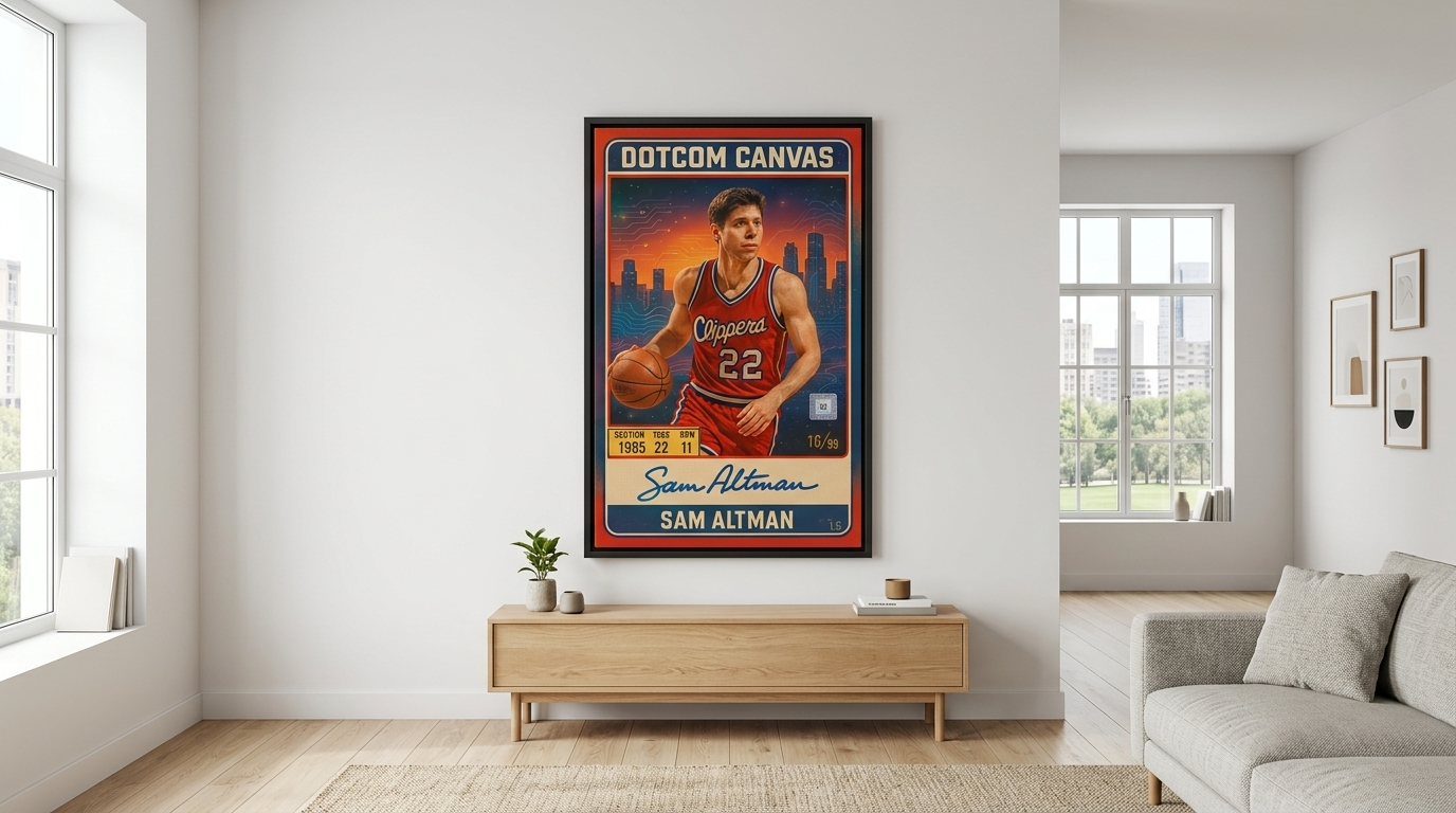 3465 Sam Altman canvas banner