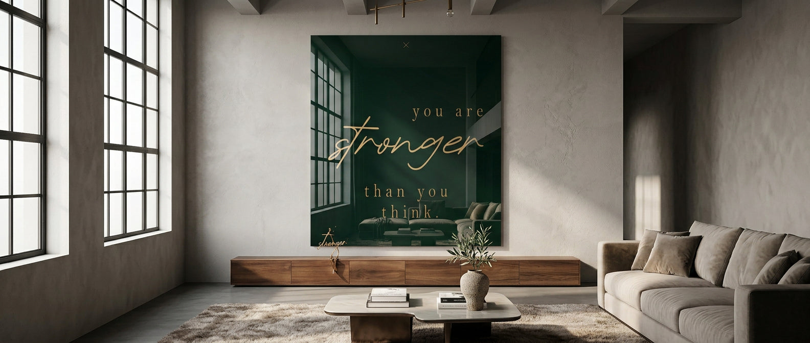 3483 You are STRONGER Acryl Banner