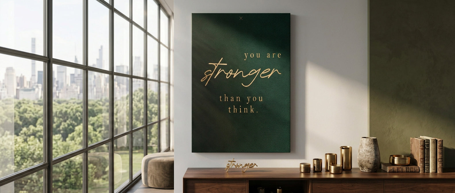 3483 You are STRONGER Canvas Banner