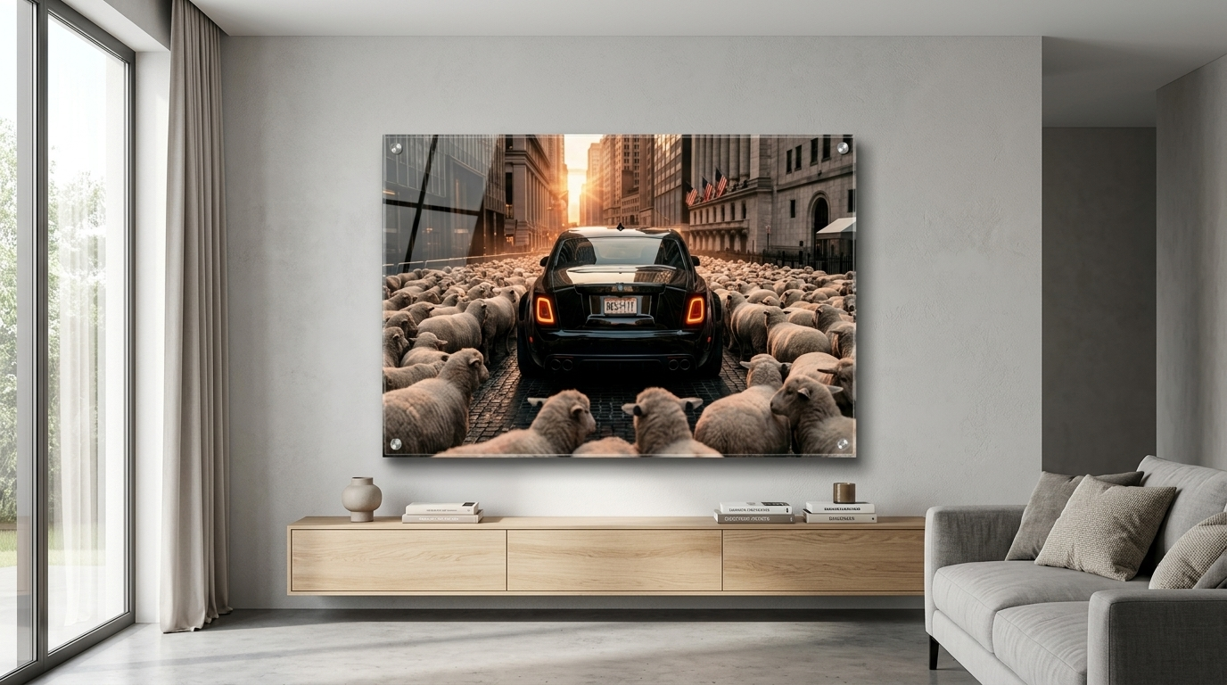 3488 Rolls Royce & Sheeps Acrylglas Banner