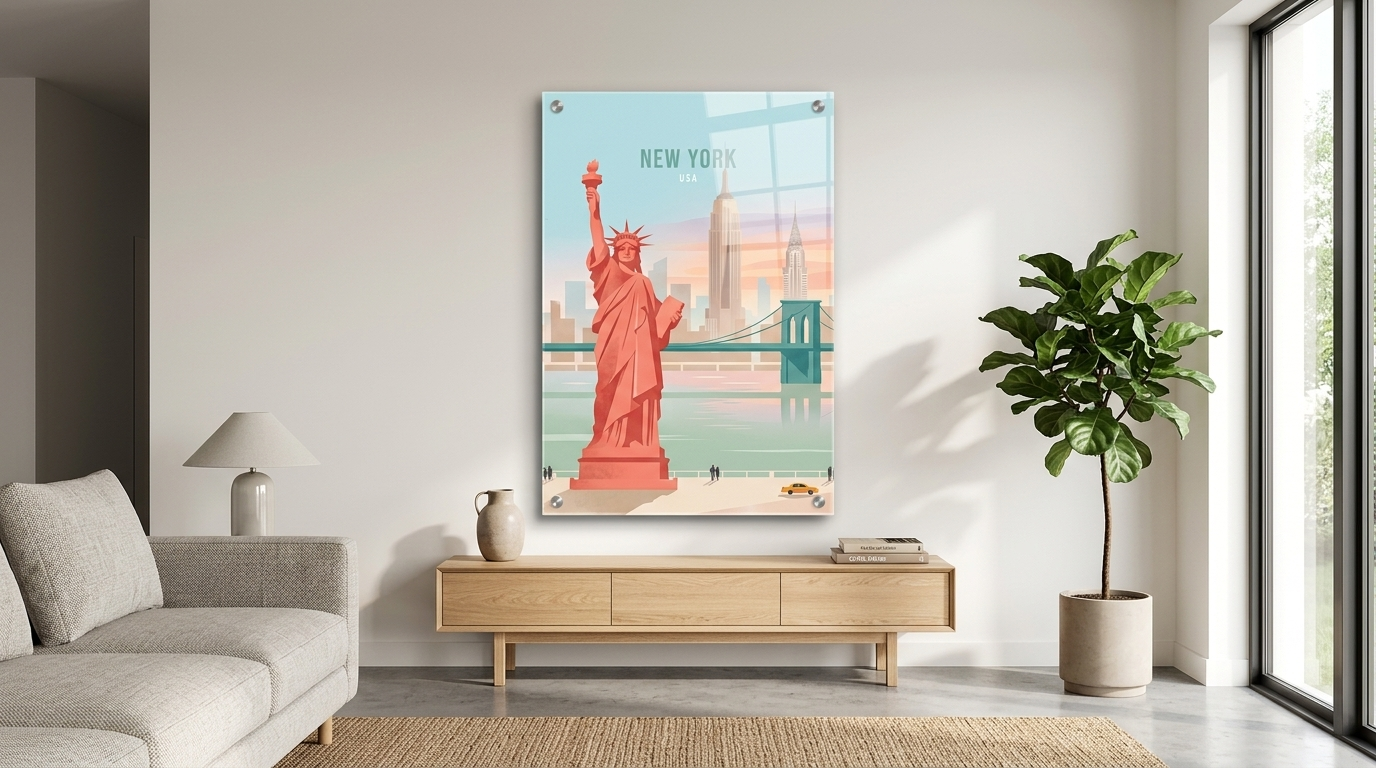 New York Acryl Banner