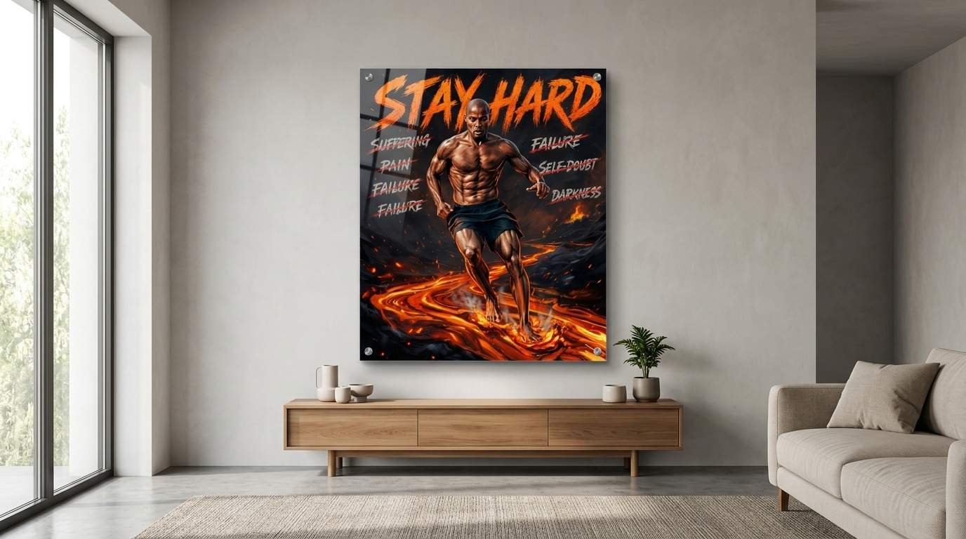 Stay Hard Acryl Banner