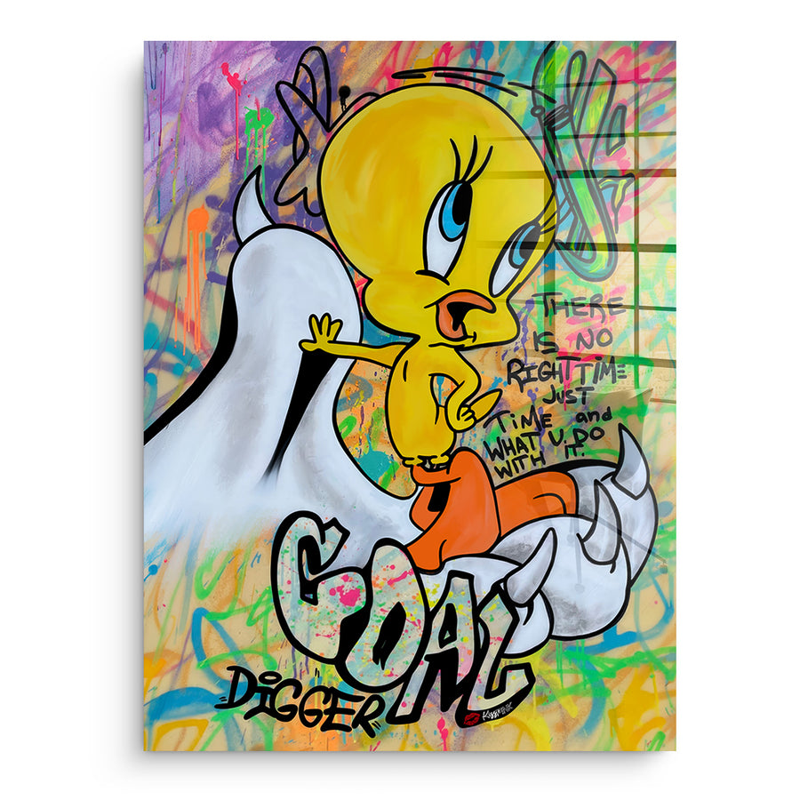 Goal Digger Bird - Acrylglas – Vorderseite