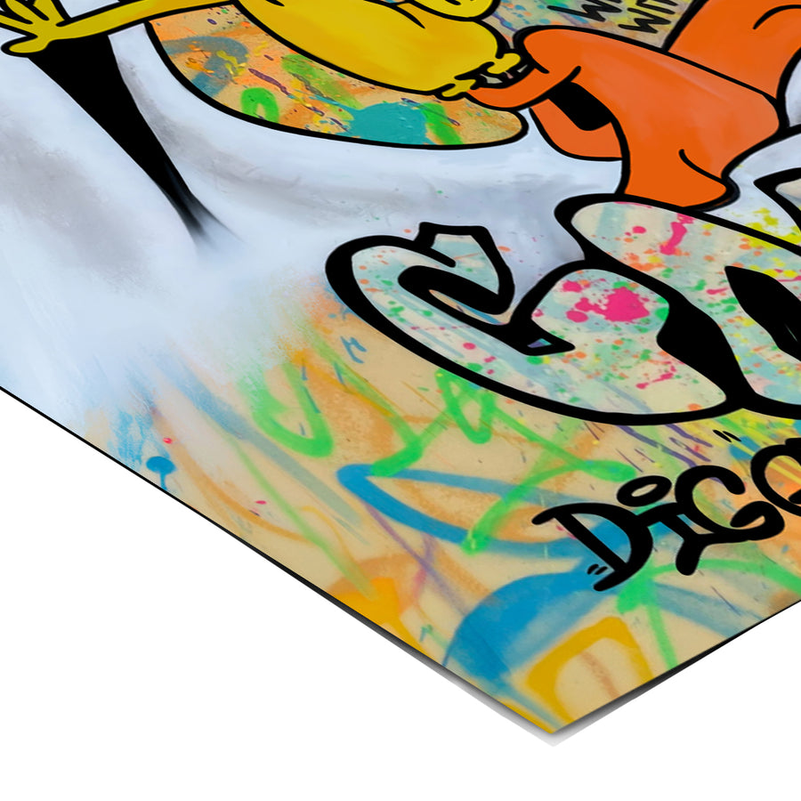 Eckdetail des Posters Goal Digger Bird