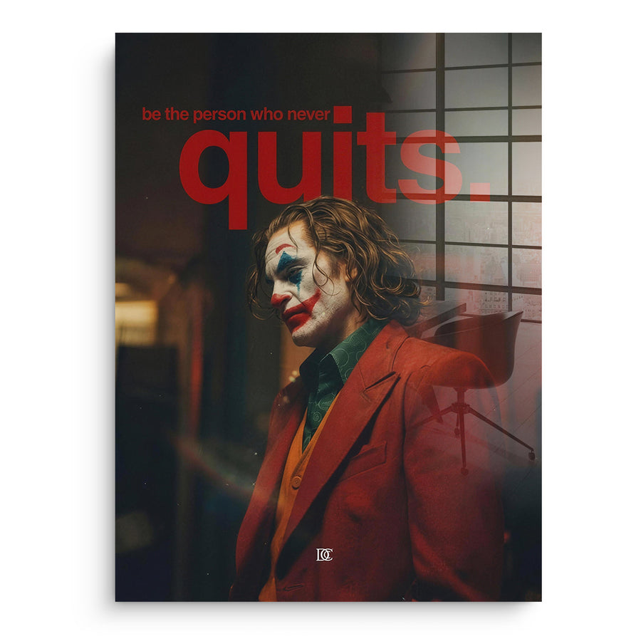 Never Quit - Acrylglas – Vorderseite