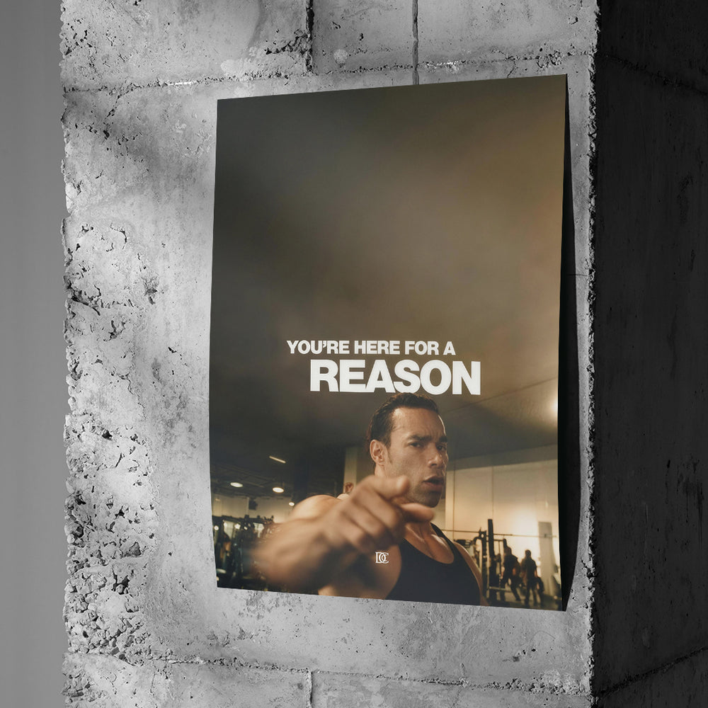 Poster You're Here For A Reason an einer Betonwand