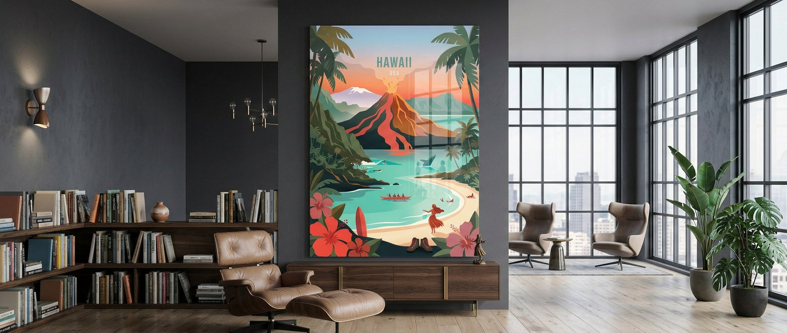 Hawaii Acrylglasbild Banner