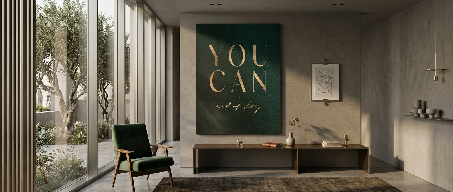 DOTCOMCANVAS YOU CAN Website Banner Leinwandbild