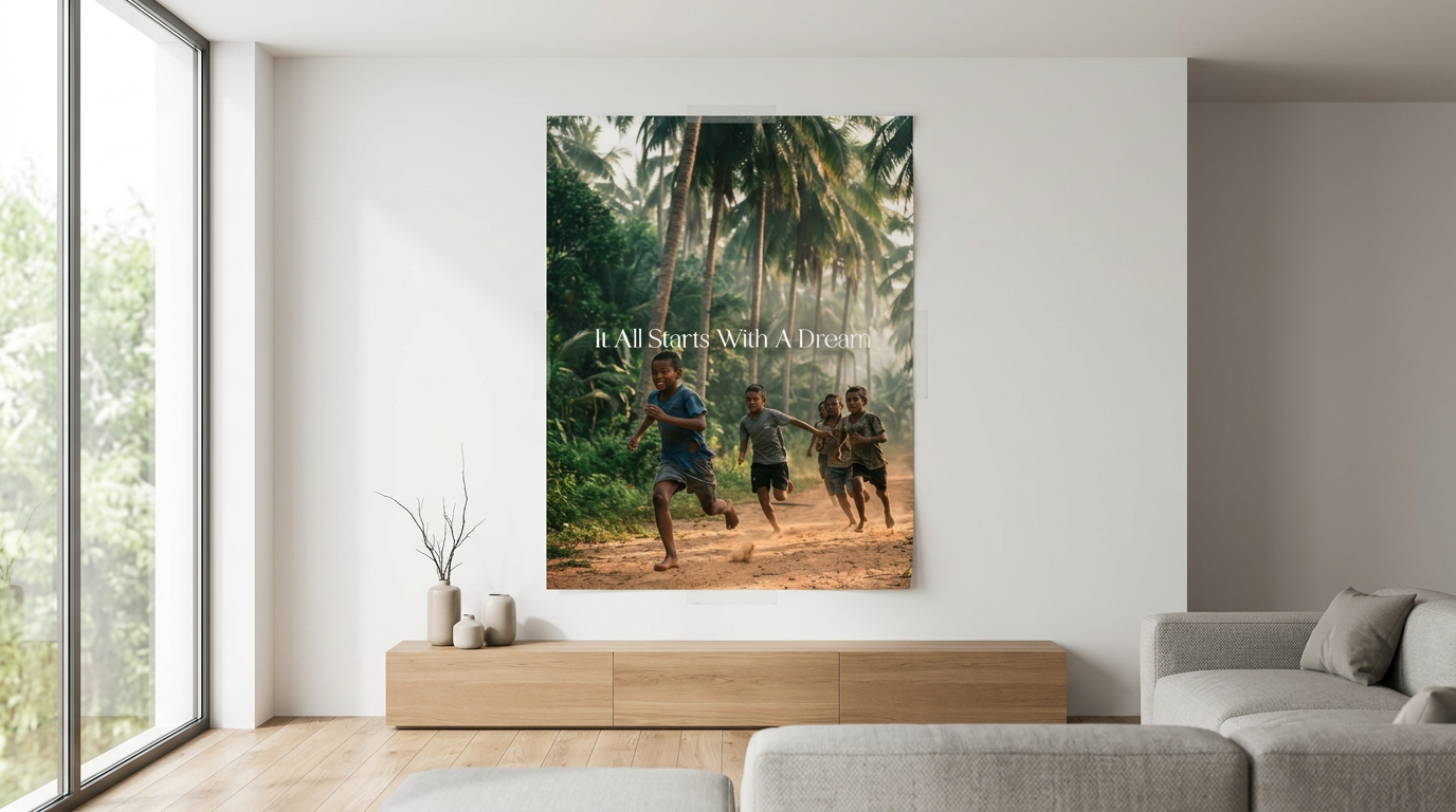 DOTCOMCANVAS 3628 TrackField Poster Banner