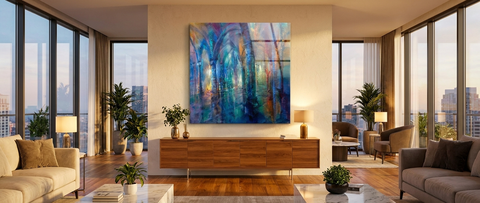 DOTCOMCANVAS Hypostyle hall Acrylglas Banner