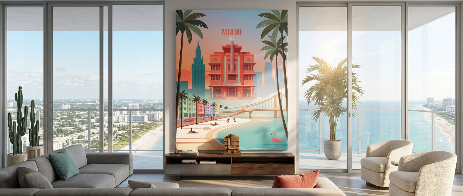 Miami Canvas Banner