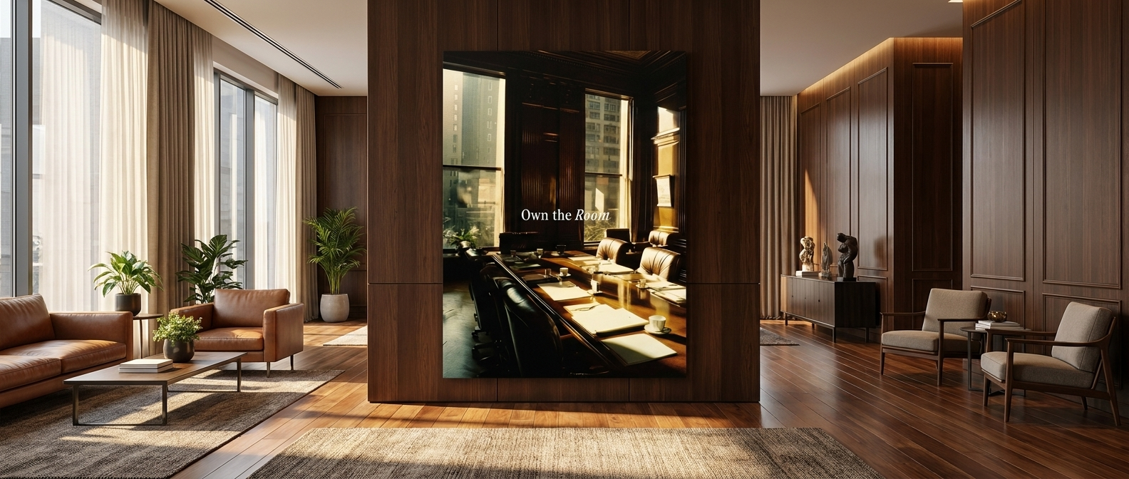 Own the Room Canvas Banner
