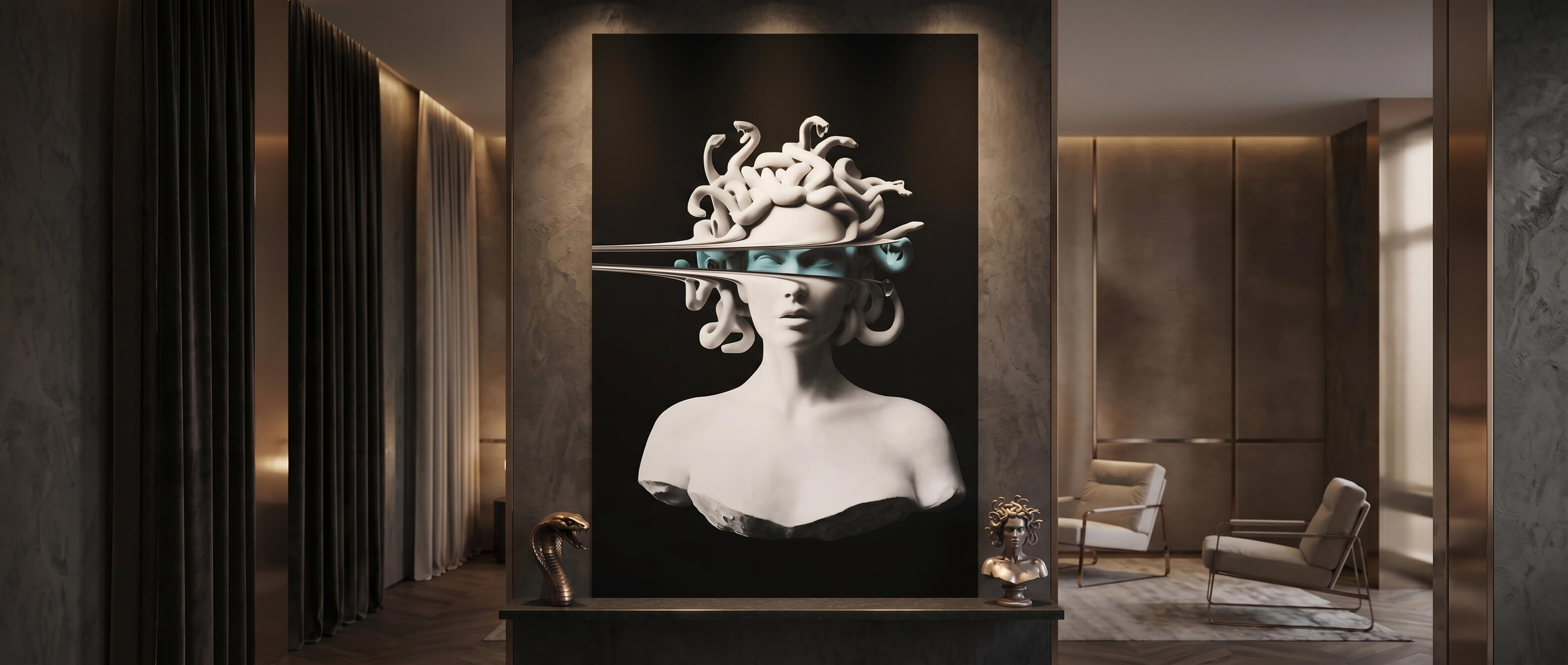 Portrait of Medusa Poster Banner