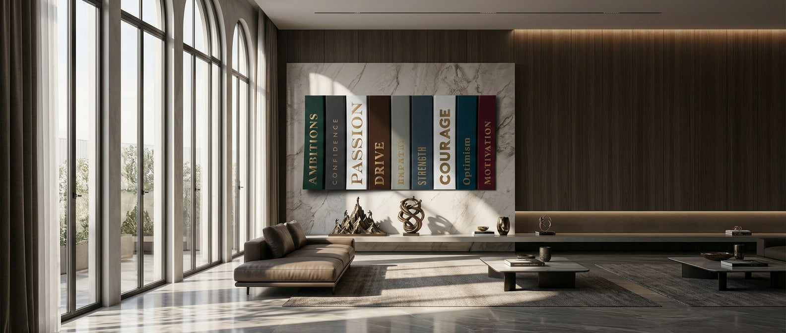 DOTCOMCANVAS Motivational Books Poster Banner
