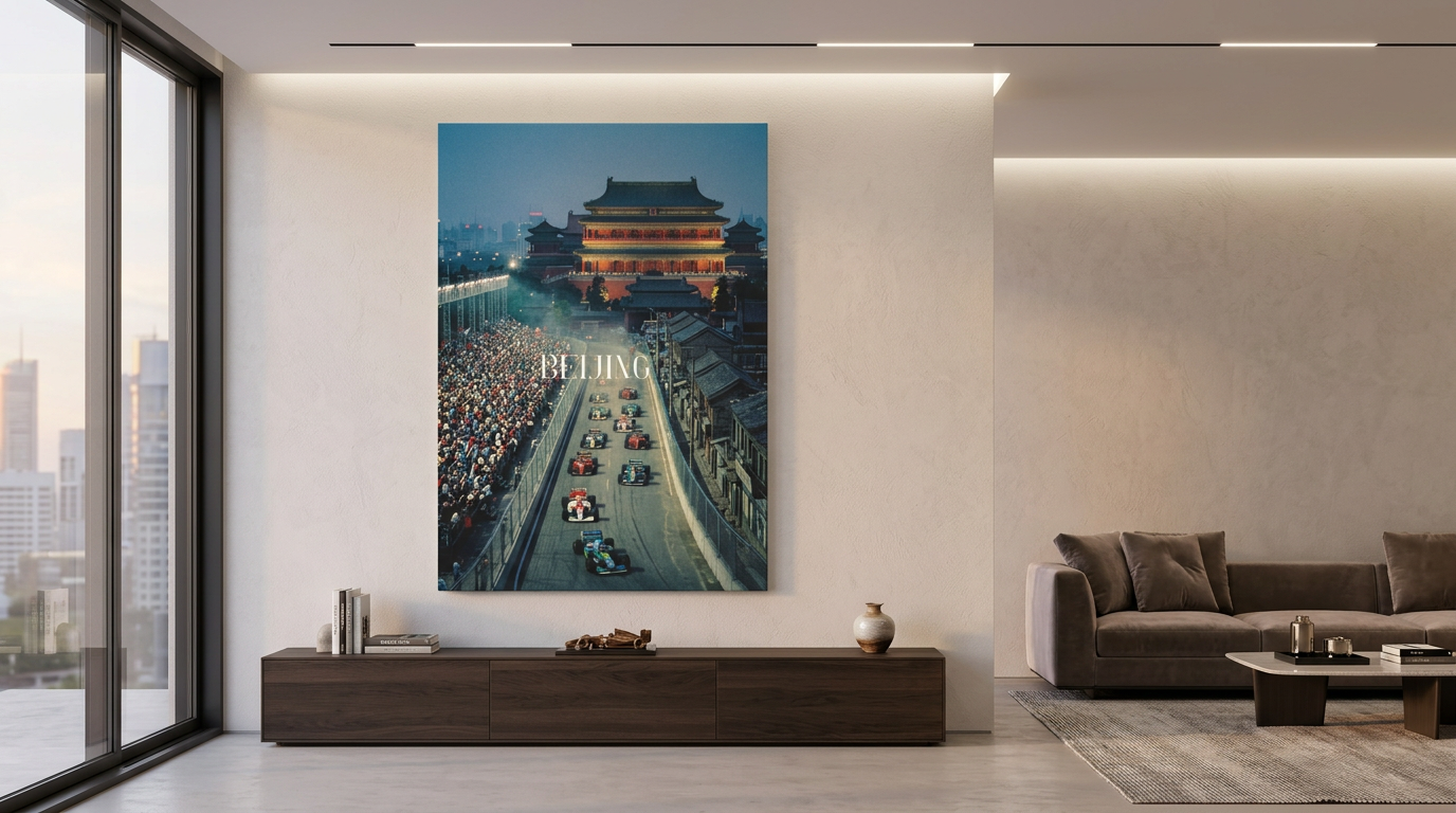 Beijing F1 Canvas Banner