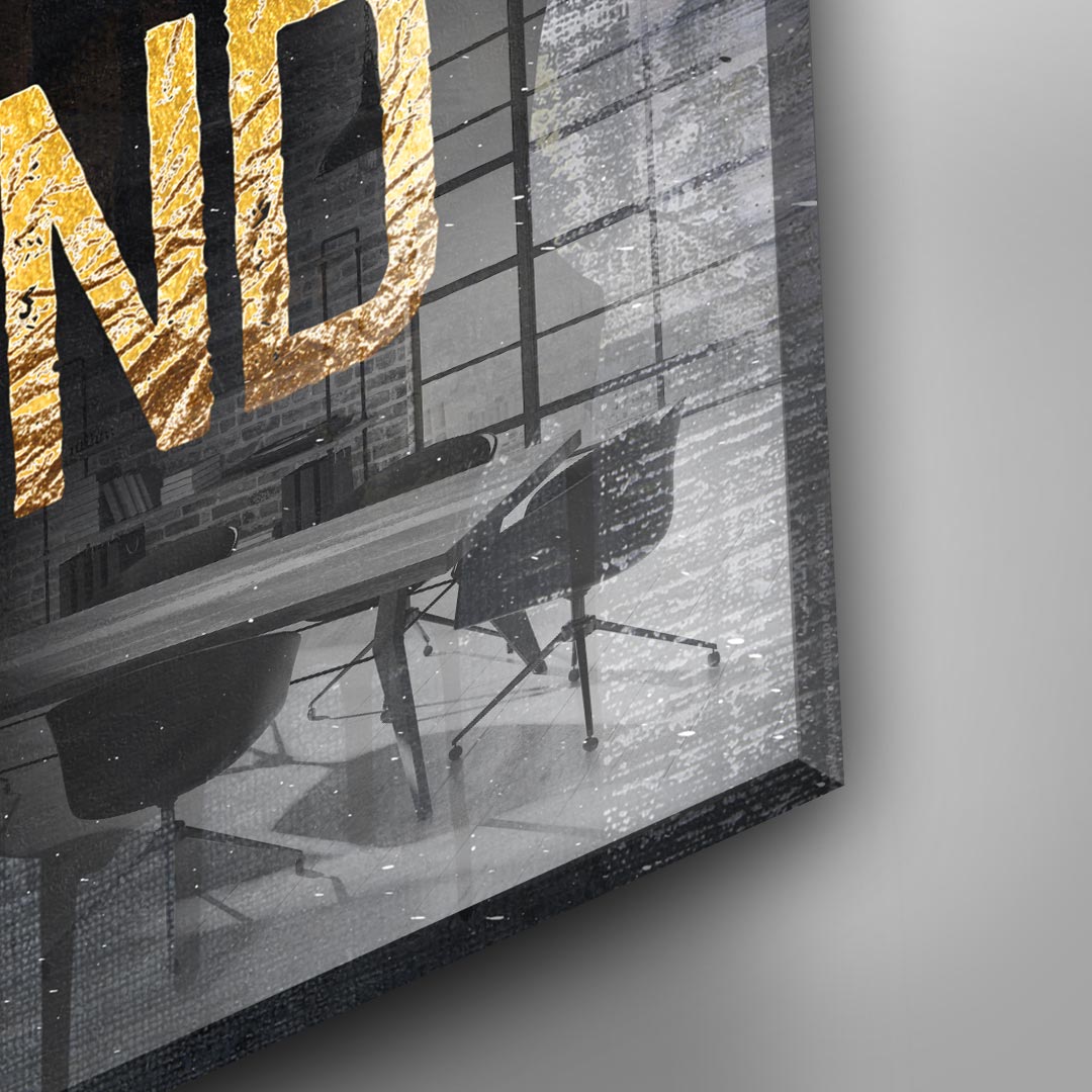 DOTCOMCANVAS 24K Feingold Bild OPEN YOUR MIND - 24K Feingold
