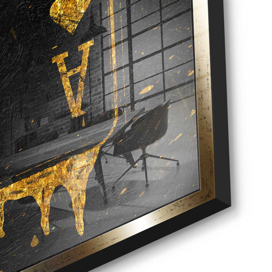 DOTCOMCANVAS 24K Feingold Bild Ace Card - 24K Feingold