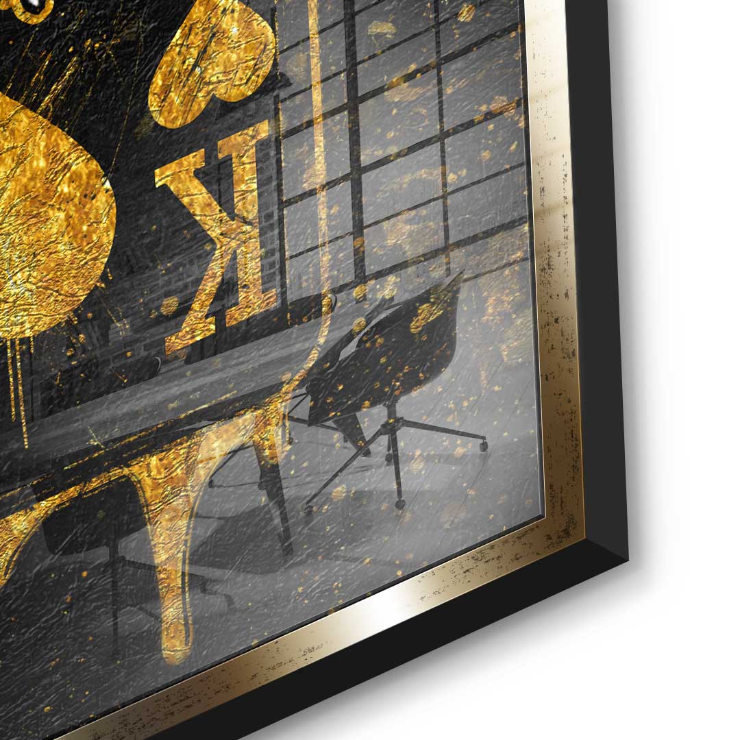 DOTCOMCANVAS 24K Feingold Bild King Card - 24K Feingold