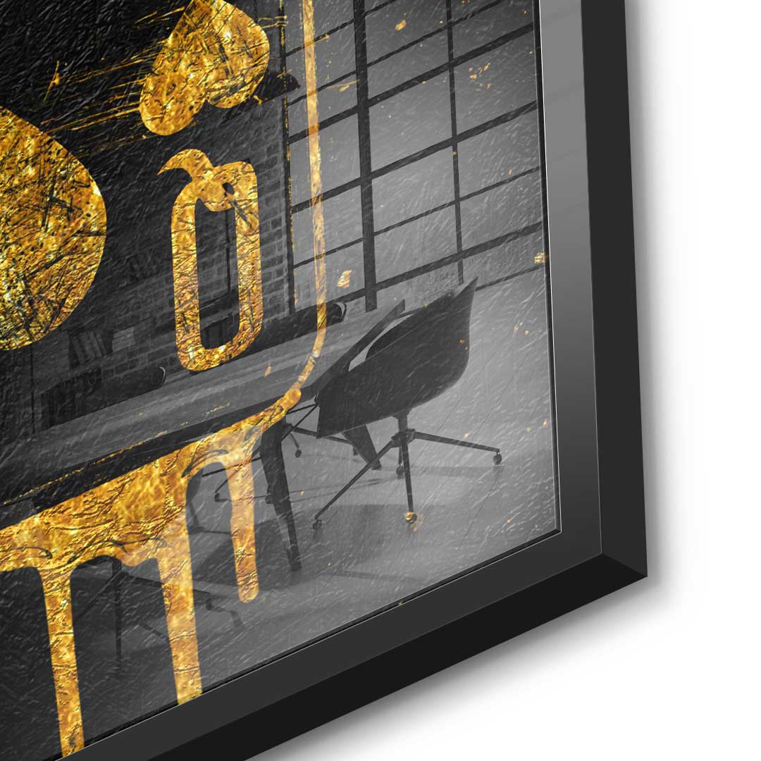 DOTCOMCANVAS 24K Feingold Bild Queen Card - 24K Feingold