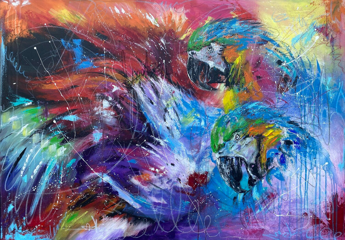 Dream Team – Original-Gemälde von Sabrina Seck