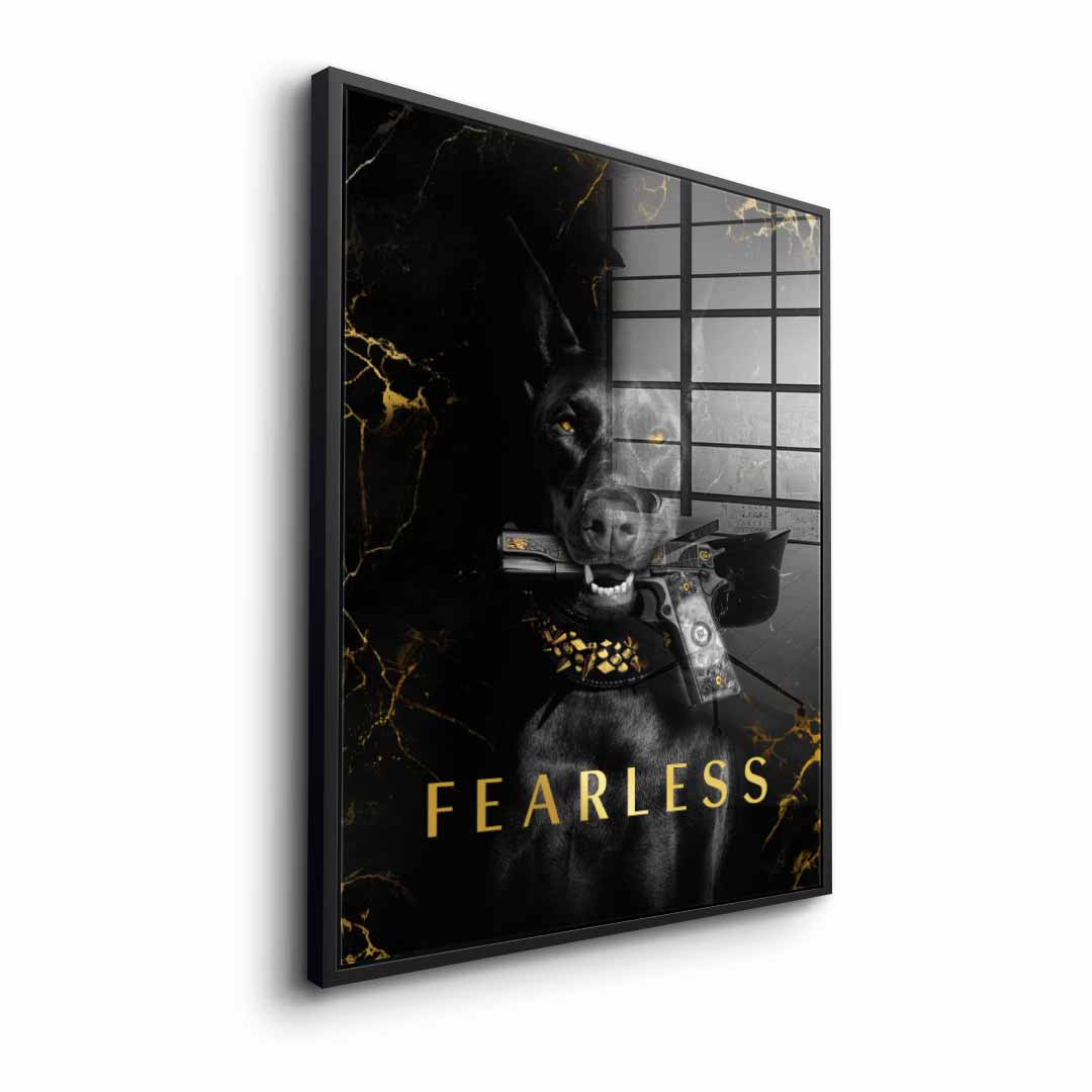 DOTCOMCANVAS 24K Feingold Bild Luxury Dog - 24K Feingold