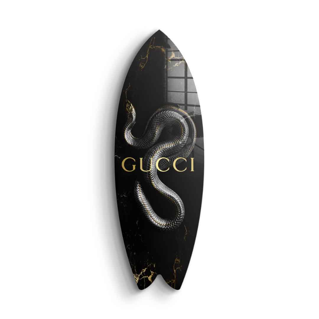DOTCOMCANVAS 24K Feingold Bild Surfboard Luxury Snake - 24K Feingold
