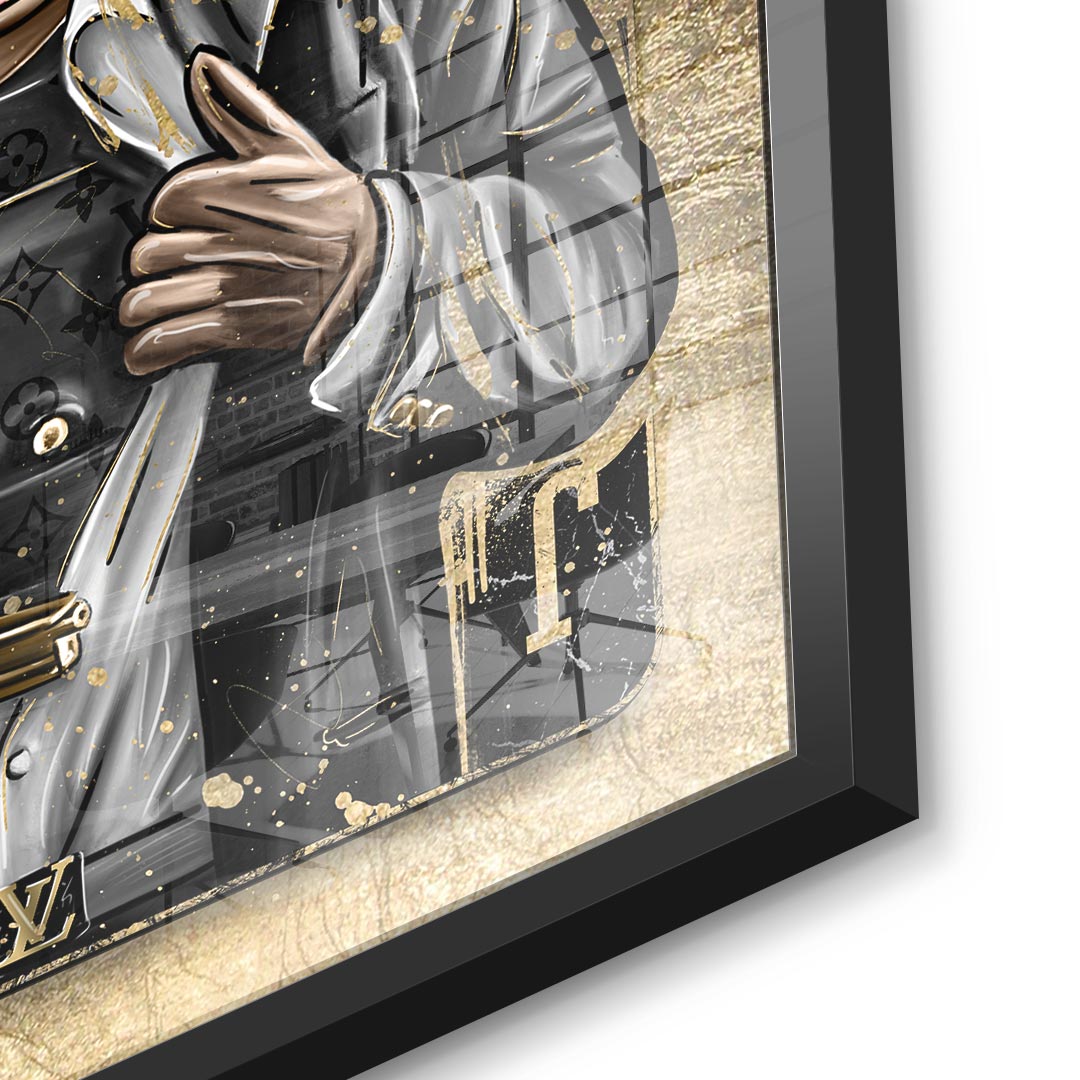 DOTCOMCANVAS 24K Feingold Bild GANGSTER JACK - 24K Feingold