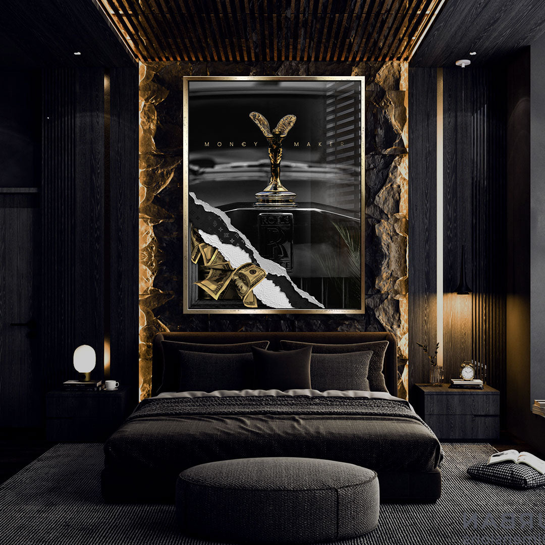 DOTCOMCANVAS 24K Feingold Bild Money Maker - 24K Feingold