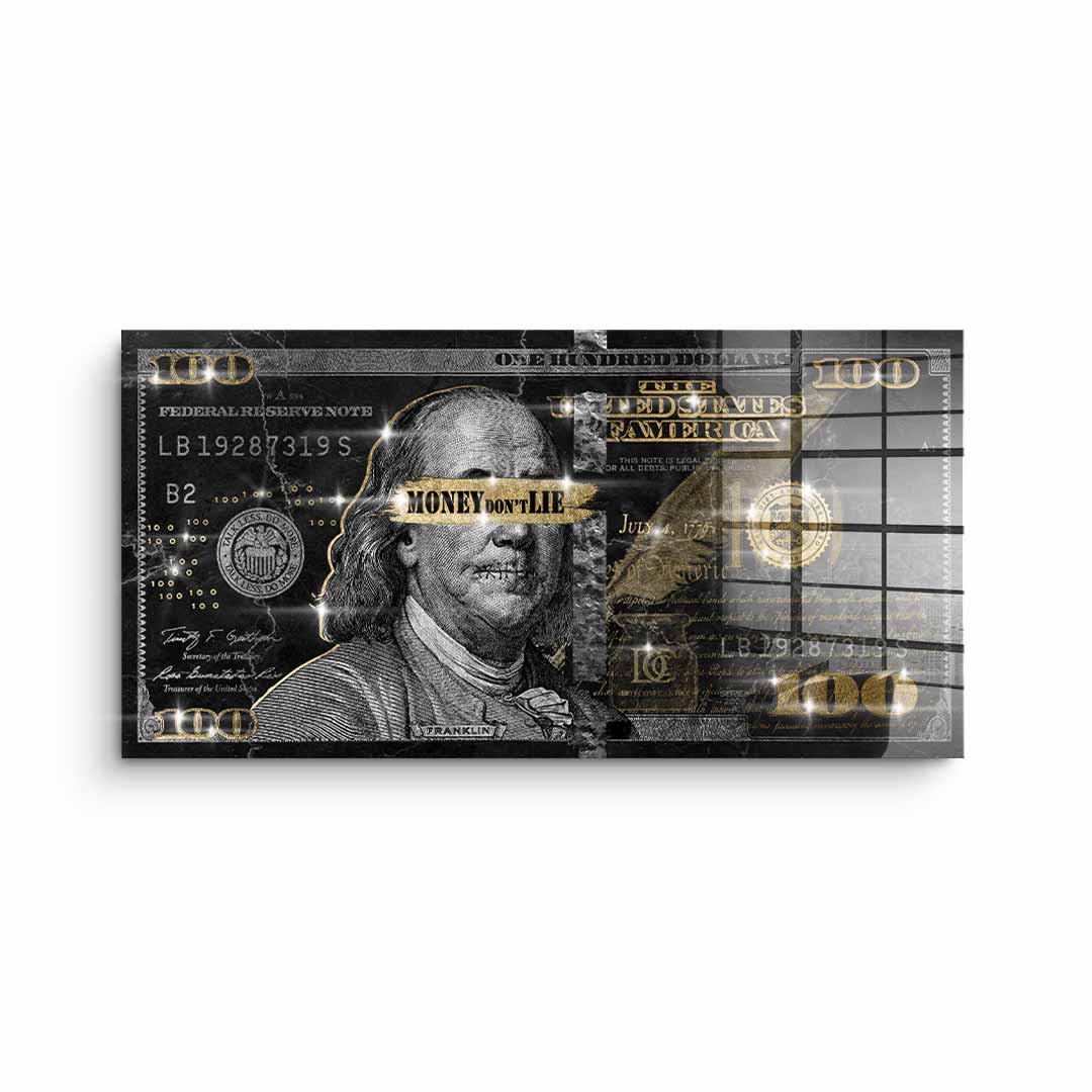 DOTCOMCANVAS 24K Feingold Bild Money dont lie - 24K Feingold