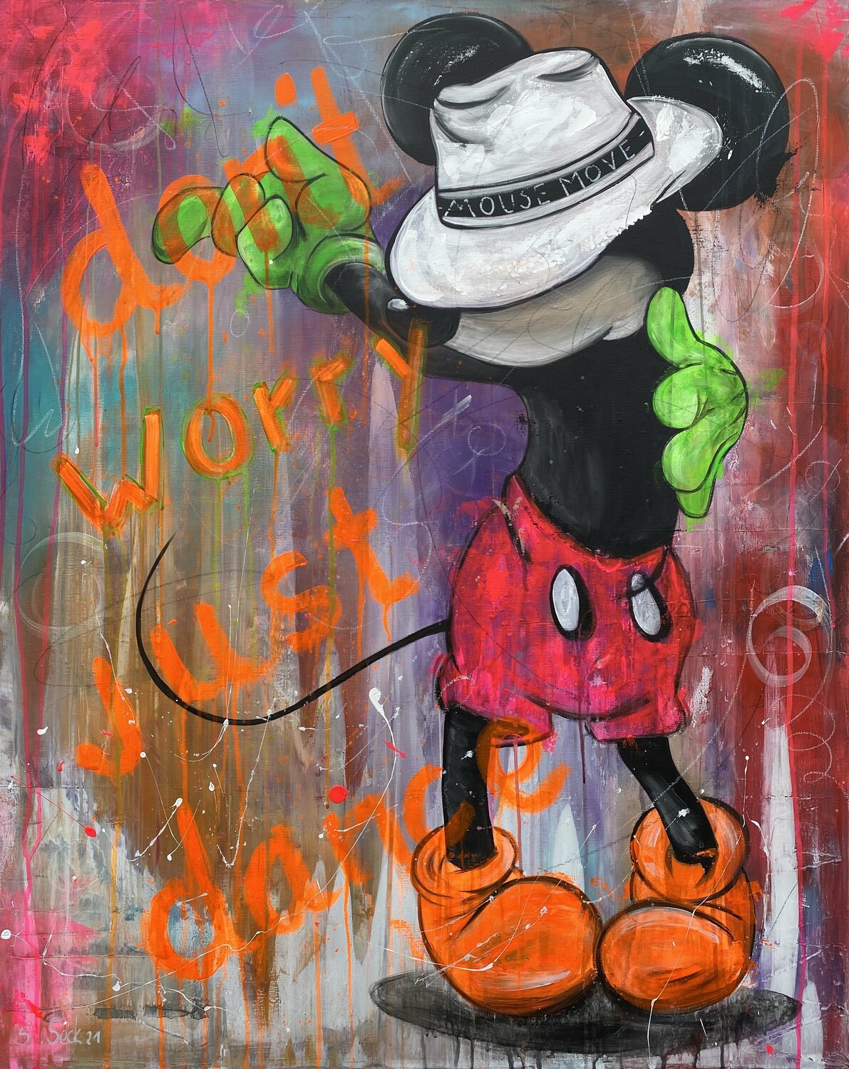 Dont worry just dance – Original-Gemälde von Sabrina Seck