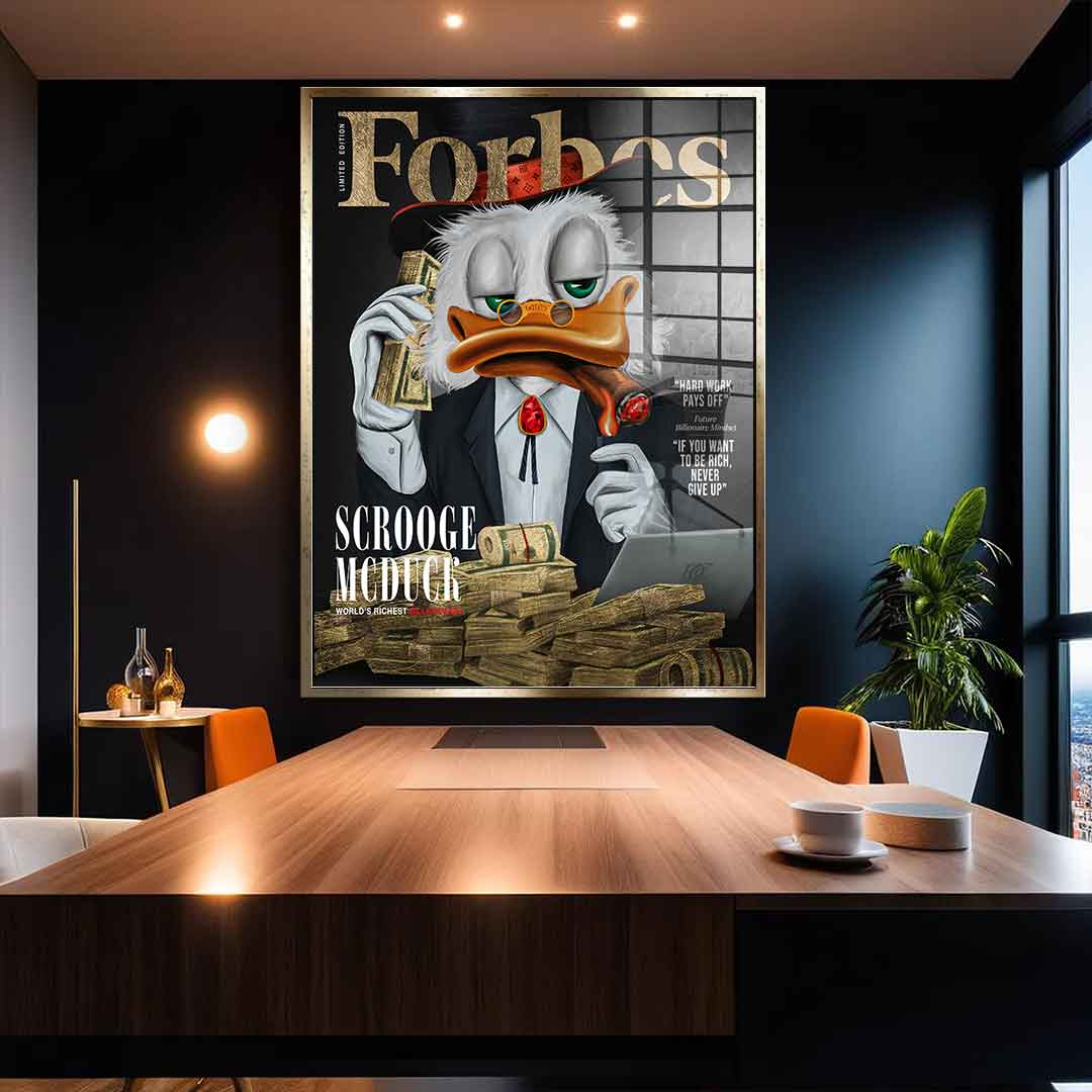 DOTCOMCANVAS 24K Feingold Bild Billionaire Duck - 24K Feingold