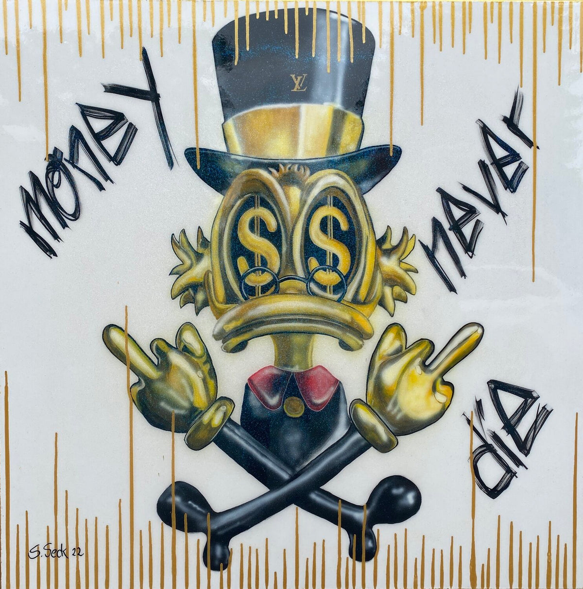 Money never die – Original-Gemälde von Sabrina Seck