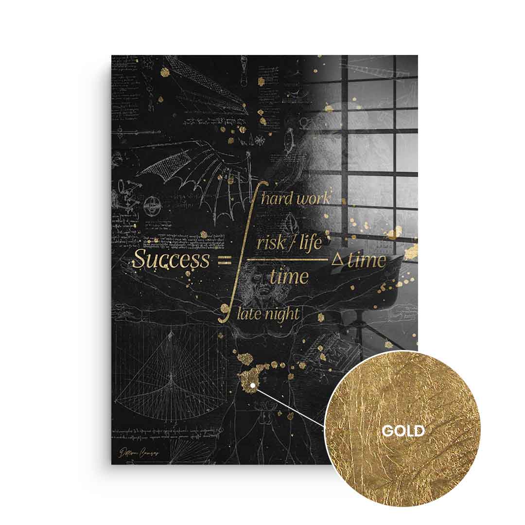 DOTCOMCANVAS 24K Feingold Bild Success - 24K Feingold