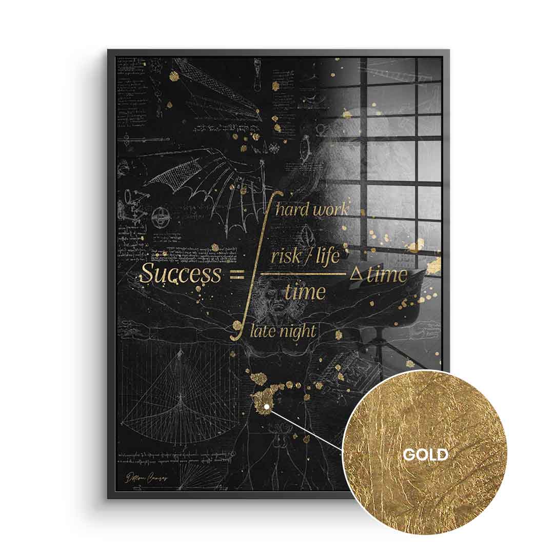DOTCOMCANVAS 24K Feingold Bild Success - 24K Feingold