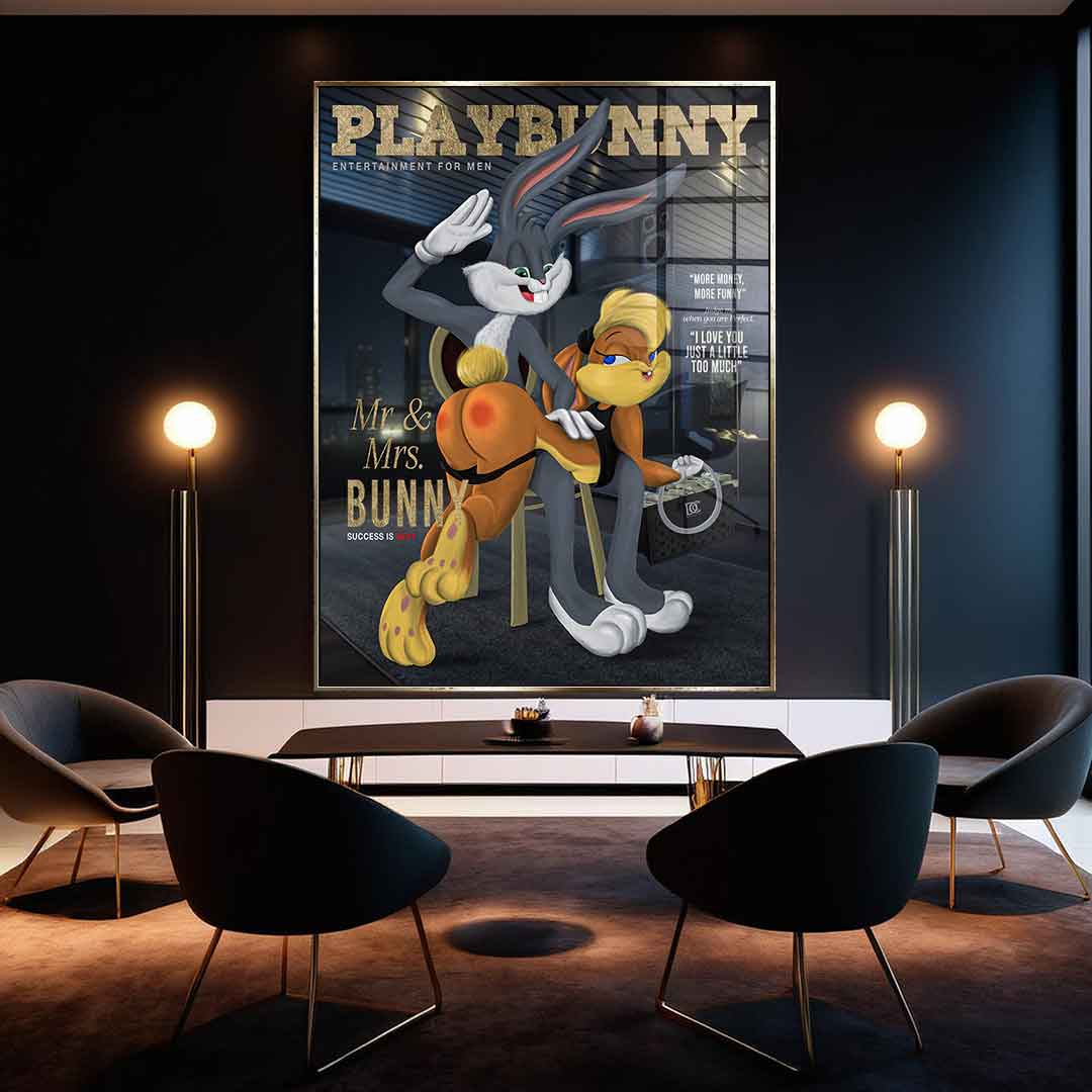 DOTCOMCANVAS 24K Feingold Bild Playbunny - 24K Feingold