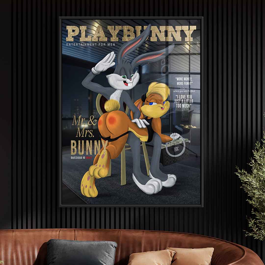DOTCOMCANVAS 24K Feingold Bild Playbunny - 24K Feingold