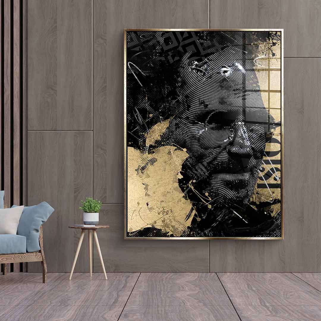 DOTCOMCANVAS 24K Feingold Bild Luxury Steve - 24K Feingold
