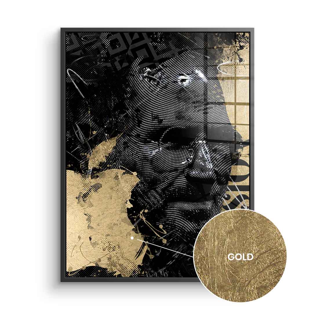 DOTCOMCANVAS 24K Feingold Bild Luxury Steve - 24K Feingold