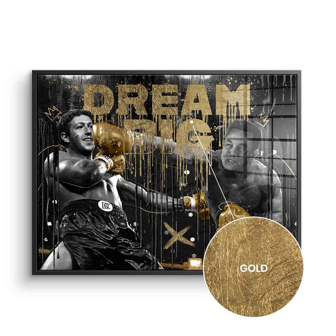 DOTCOMCANVAS 24K Feingold Bild Billionaire Fight - 24K Feingold