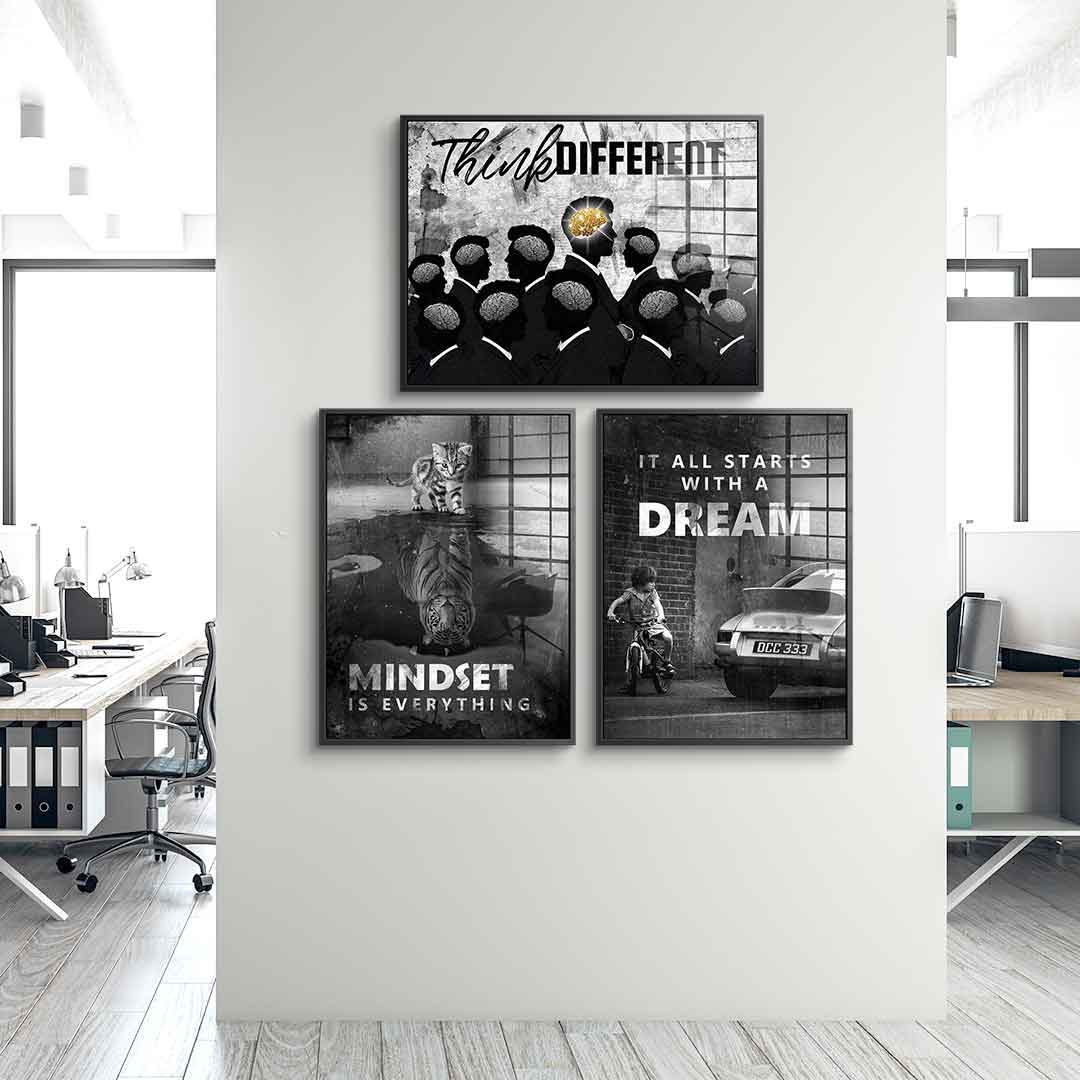 Motivation Mindset - Acrylglas 3x