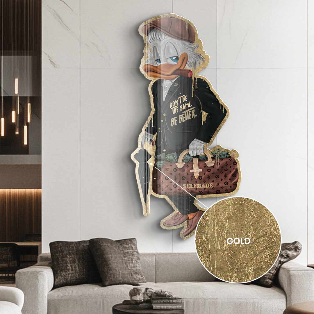 DOTCOMCANVAS 24K Feingold Bild Wandskulptur $elfmade - 24K Feingold