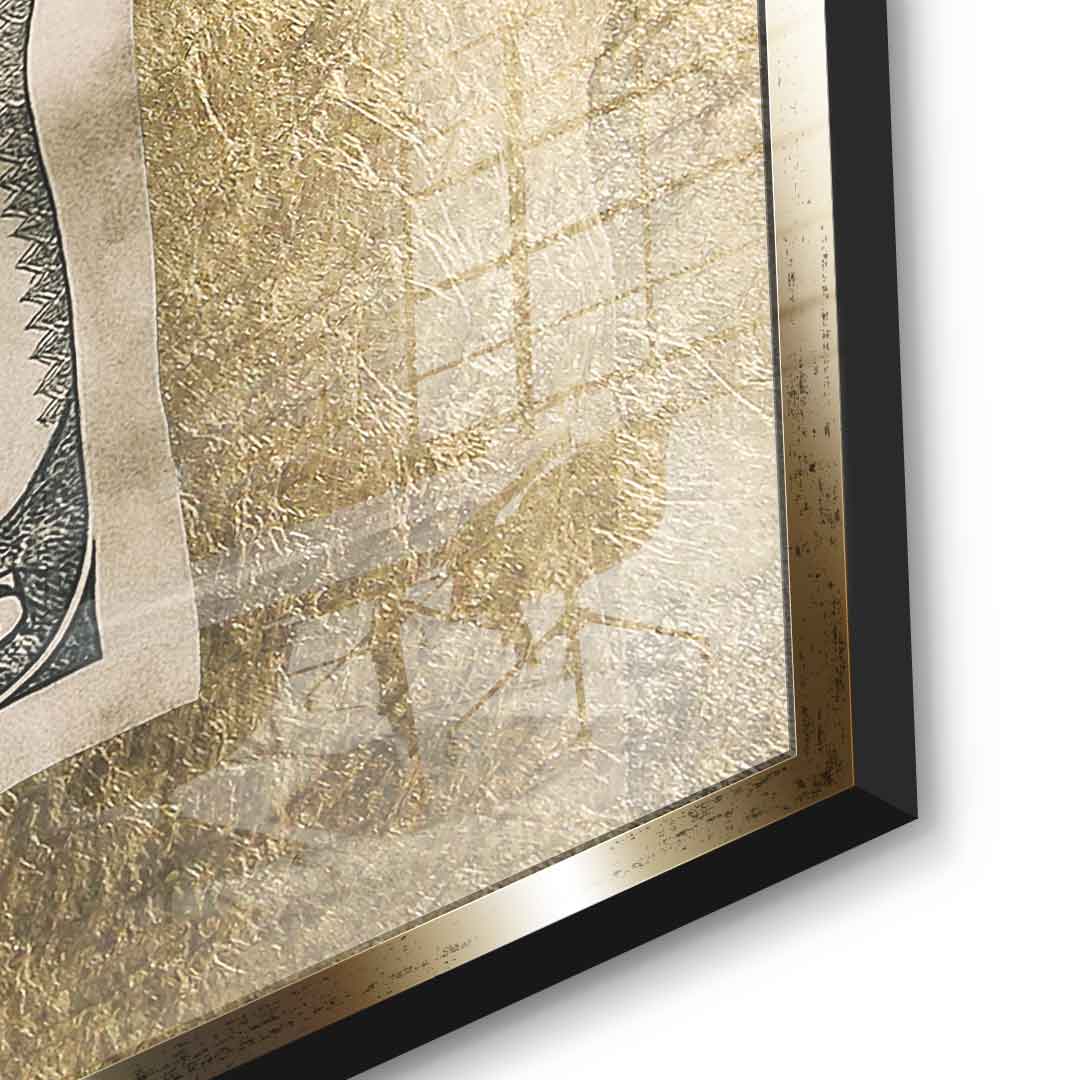DOTCOMCANVAS 24K Feingold Bild Money Buys Time - 24K Feingold