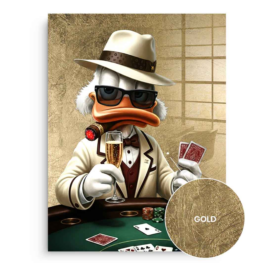 DOTCOMCANVAS 24K Feingold Bild Poker Night - 24K Feingold