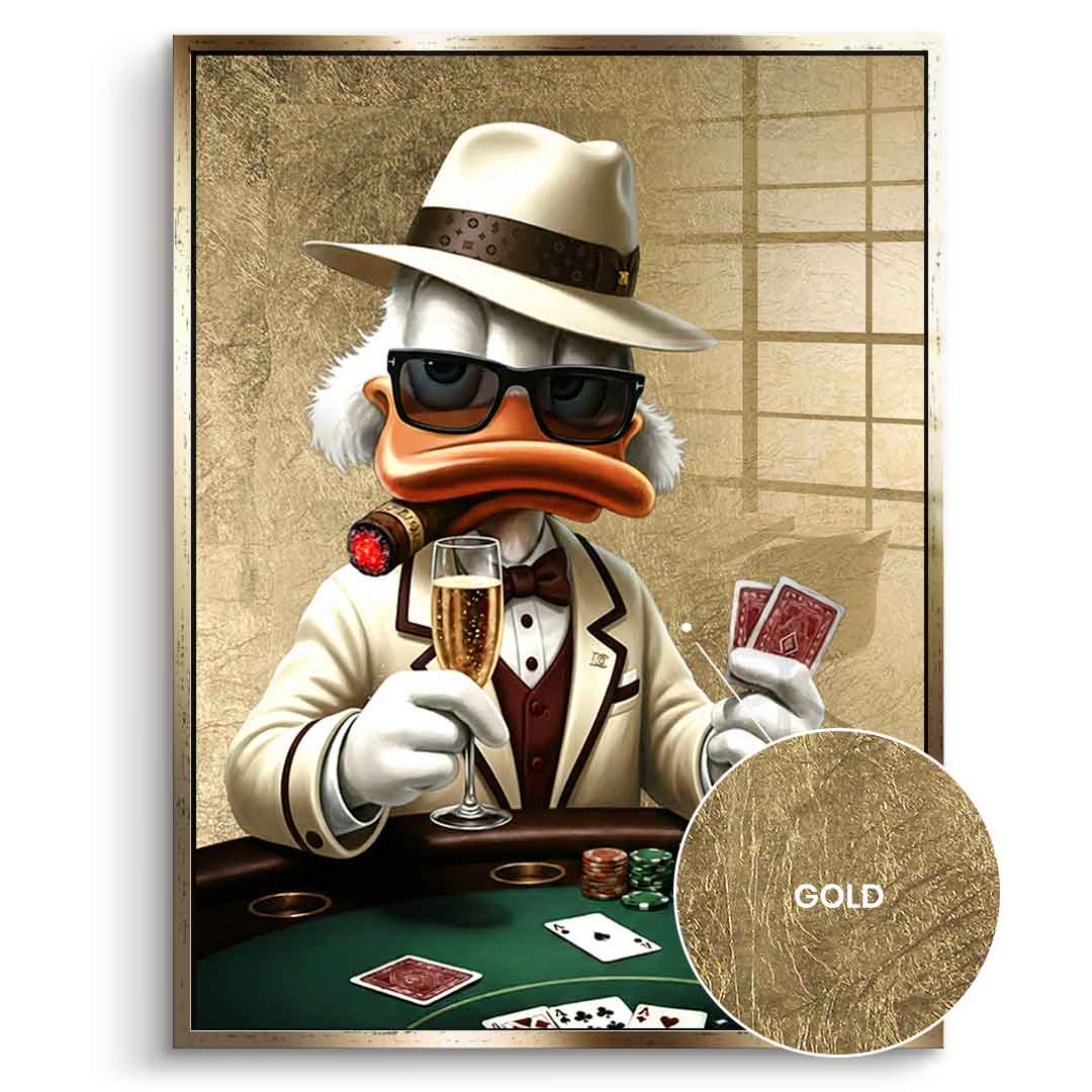 DOTCOMCANVAS 24K Feingold Bild Poker Night - 24K Feingold
