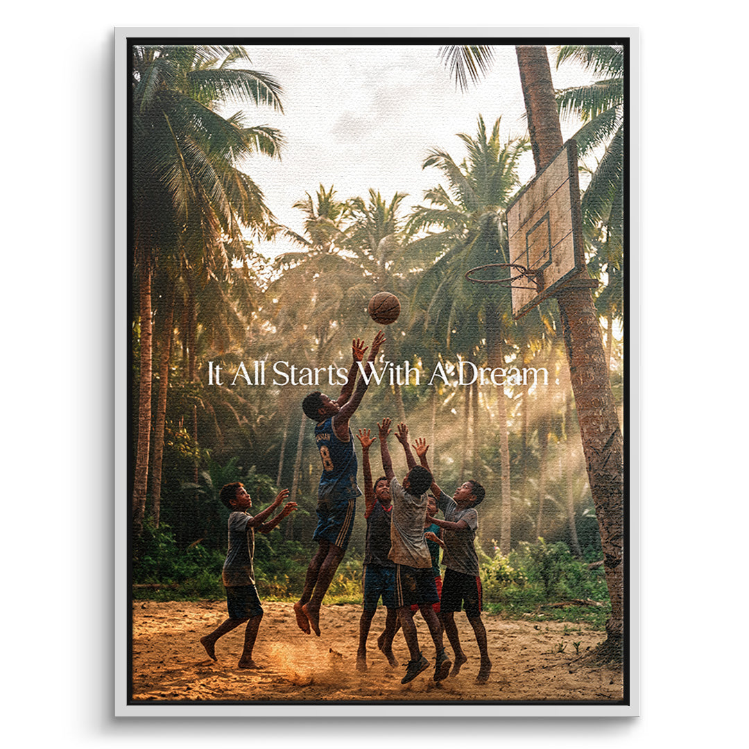 Dream Basketball Leinwand front wf