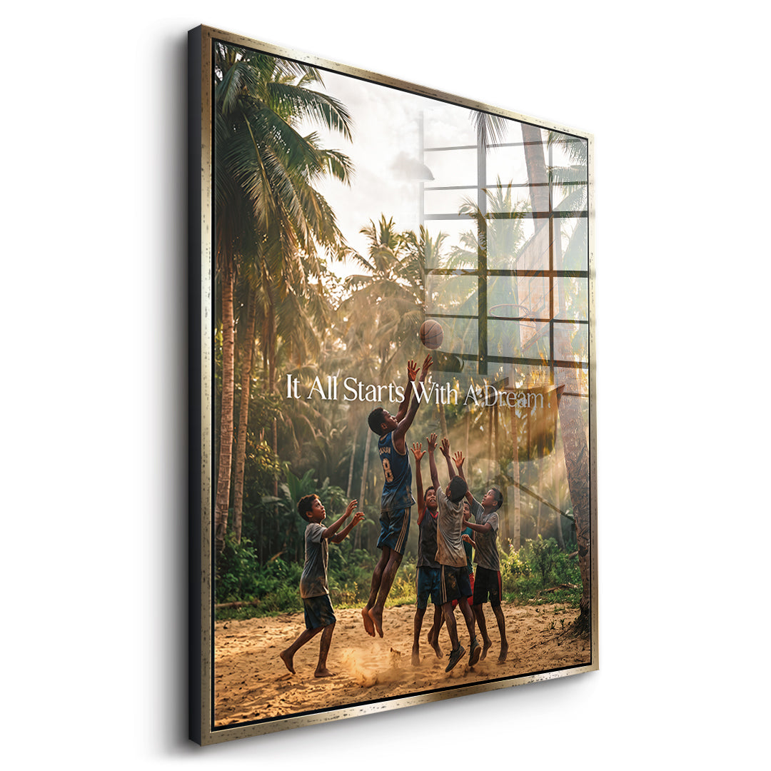 Dream Basketball Acryl side gf