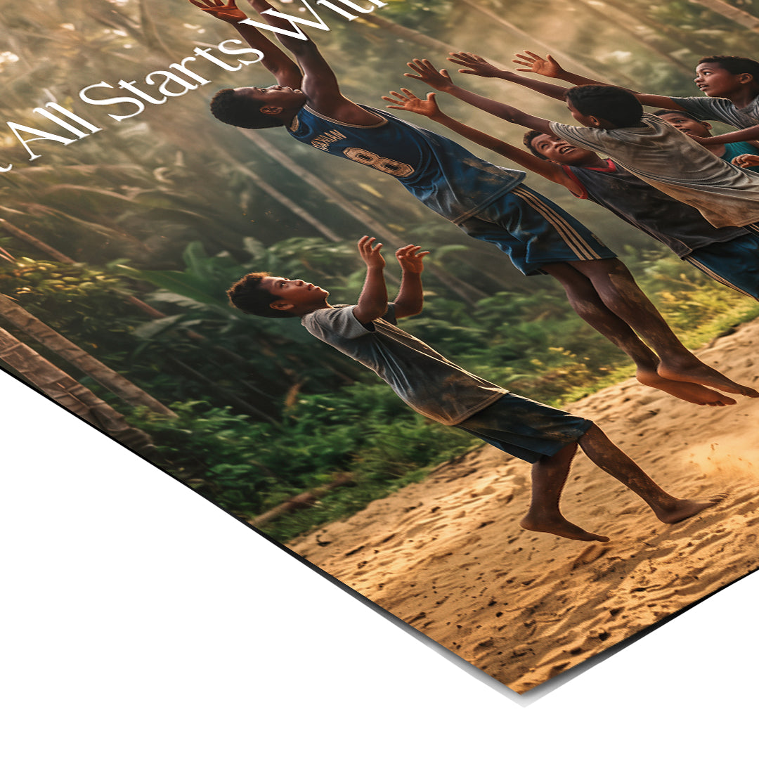 Dream Basketball Poster corner detail