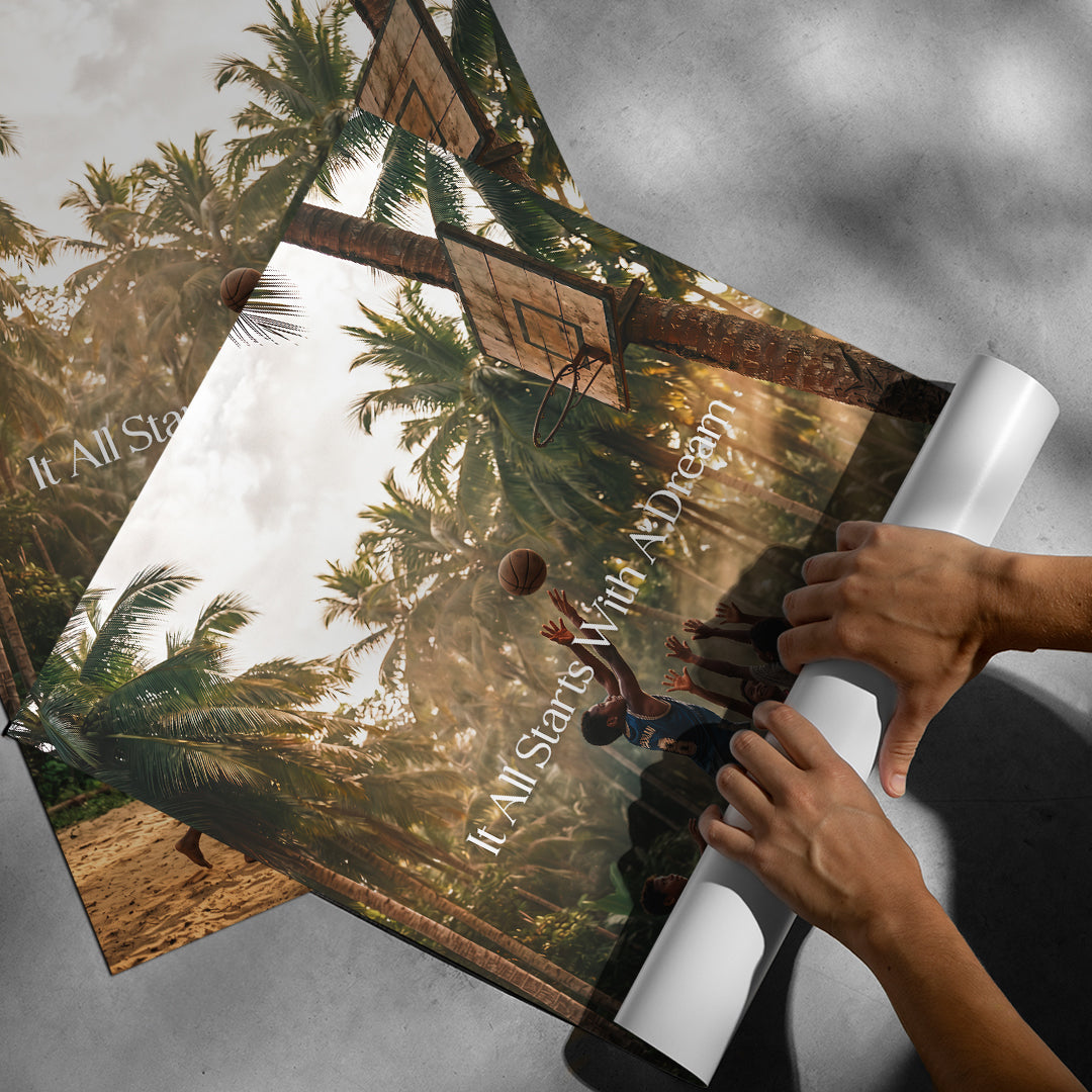 Dream Basketball Poster rollup